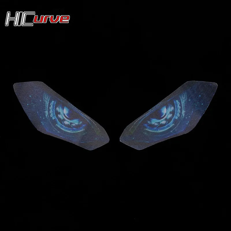 รถจักรยานยนต์ 3D ด้านหน้า Fairing ไฟหน้าสติกเกอร์ป้องกันศีรษะสําหรับ CBR1000RR CBR1000 RR CBR 1000 R