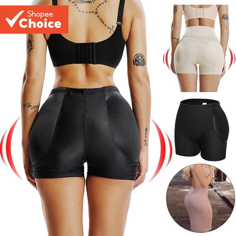 กางเกงขาสั้น Push Up Hip Enhancer สําหรับผู้หญิง - ที่ยกก้นแบบเบาะและไร้รอยต่อสําหรับ Curves, ชุดกระชับสัดส่วนระบายอากาศได้