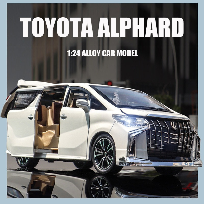 【COD】โมเดลรถ MPV ALPHARD มีไฟสี ขนาด 1:24 รถโมเดล รถโมเดล โมเดลรถ รุ่นอัพเกรดของโมเดลรถ