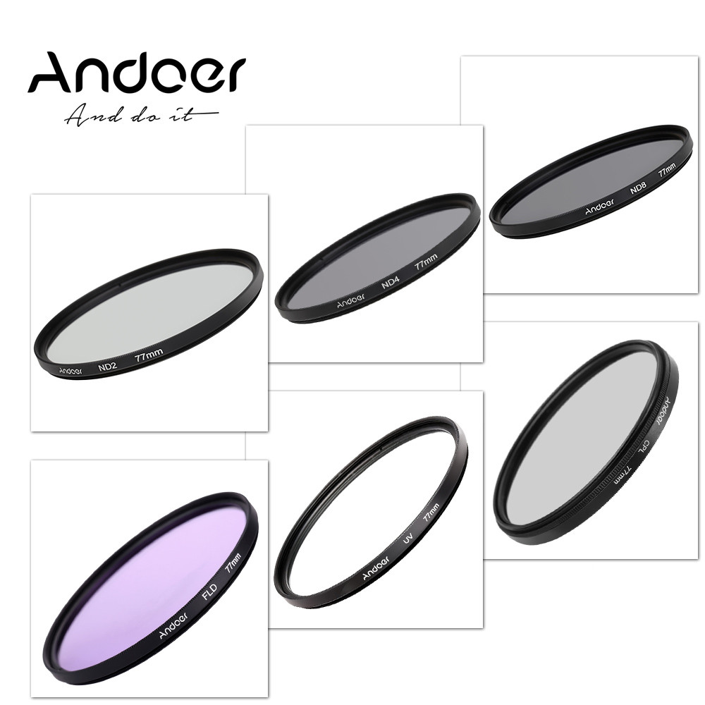 Andoer Density Kit ชุดกรอง Pentax Dslrs Uv+cpl+fld+nd(nd2 Nd4 Nd8) Fld Nd Filter [w_m] Nd แผ่นกรอง Q