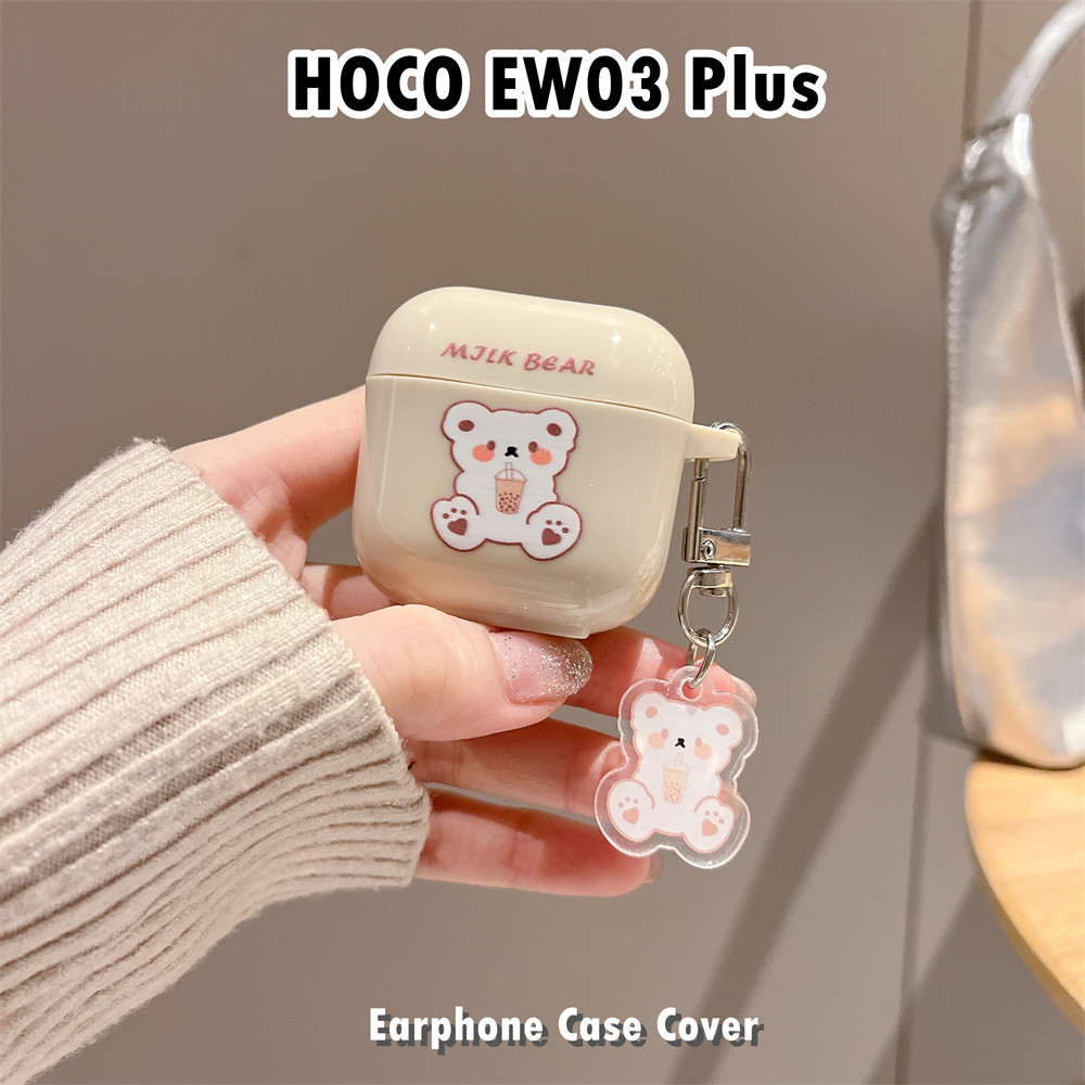 Trend FrontFor HOCO EW03 Plus Case Casing Soft Silicone Simple Fresh Cartoon Headphone Case Cover