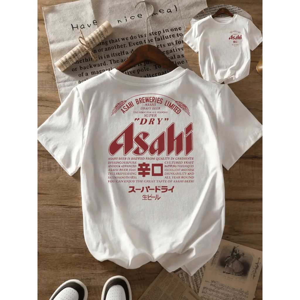 Vintage 1989 Tankai Print T-Shirt for Women - White Japanese Short Sleeve Top