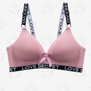 【คละสี 7 ชิ้น!!!】#399 พร้อมส่ง เสื้อใน ด้วยฟองน้ำเสื้อชั้นในไม่มีโครงขอบตัวหนังสือ size 32-38 กระดุมสามแถว ราคาส่ง
