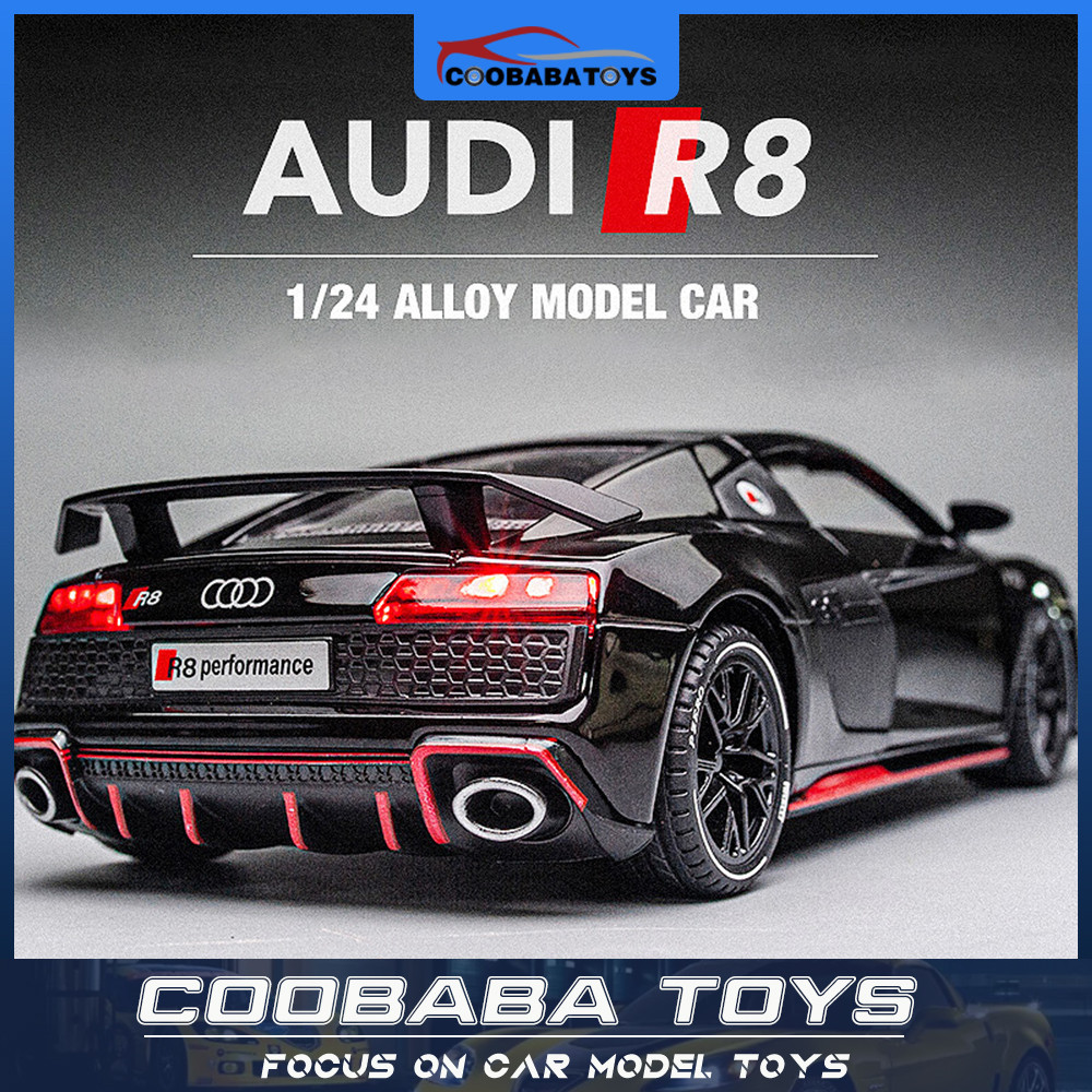 CBB 1:24 AUDI R8 โลหะผสมDiecastรถของเล่นสําหรับเด็กเด็กผู้ชายผู้ใหญ่คอลเลกชันFast Shipping