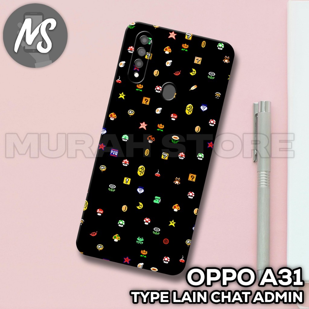 ยาง OPPO A31 Softcase / MS40 GAME PIXEL motif / เคส OPPO A31 / เคส OPPO A31 / ซิลิโคน Oppo A31
