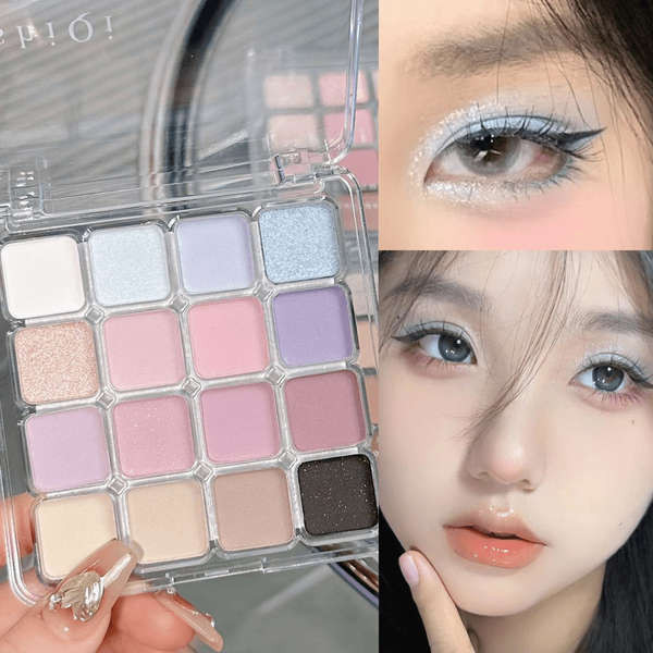 พาเลทตา พาเลทตา odbo รมควันสไตล์เกาหลี 16-Color Eyeshadow Pearl Disc Glitter Matte Lying Silkworm Bl