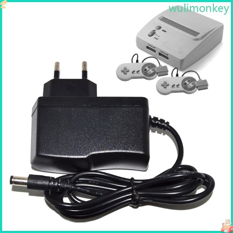 WU Power Cord AC Adapter Power Supply Charger สําหรับคอนโซล SNES NES