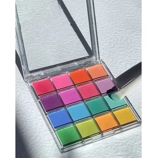 ผงออมเบรย์ สีทำเล็บ 16 สี โทนสดใส แคนดี้ พาเลทไล่สีเล็บ ผงทำออมเบรย์เล็บ
