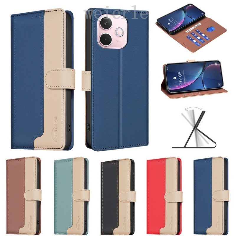 สําหรับ OPPO A5 Pro 5G กรณี Splicing แม่เหล็กหนังสําหรับ OPPO A5 Pro 4G กรณี OPPOA5Pro CPH2695 CPH2711 กรณีกระเป๋าสตางค์ฝาครอบโทรศัพท์