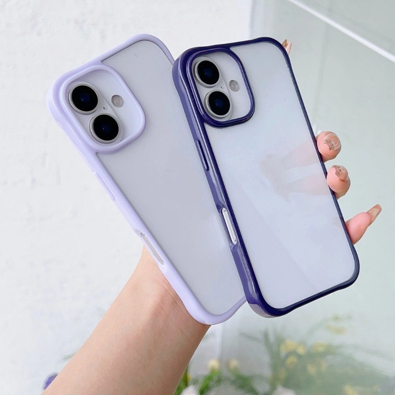 เคสโทรศัพท์มือถือรูใหญ่ใหม่ เหมาะสำหรับ iPhone 16E 16 15 Plus 14 13 Pro Max เคสป้องกันฝุ่นอะคริลิคสอ