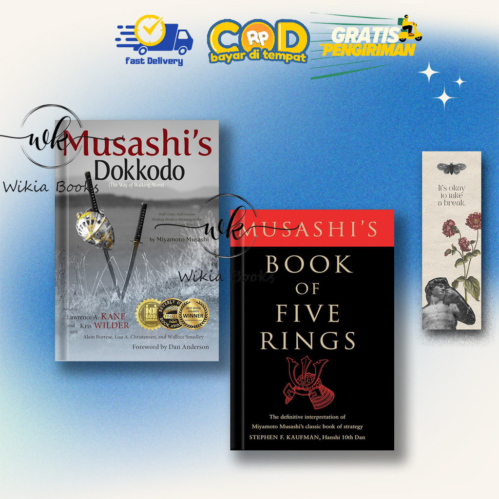 Dokkodo ของ Musashi - หนังสือห้าห่วงโดย Miyamoto Musashi (เวอร์ชันภาษาอังกฤษ)