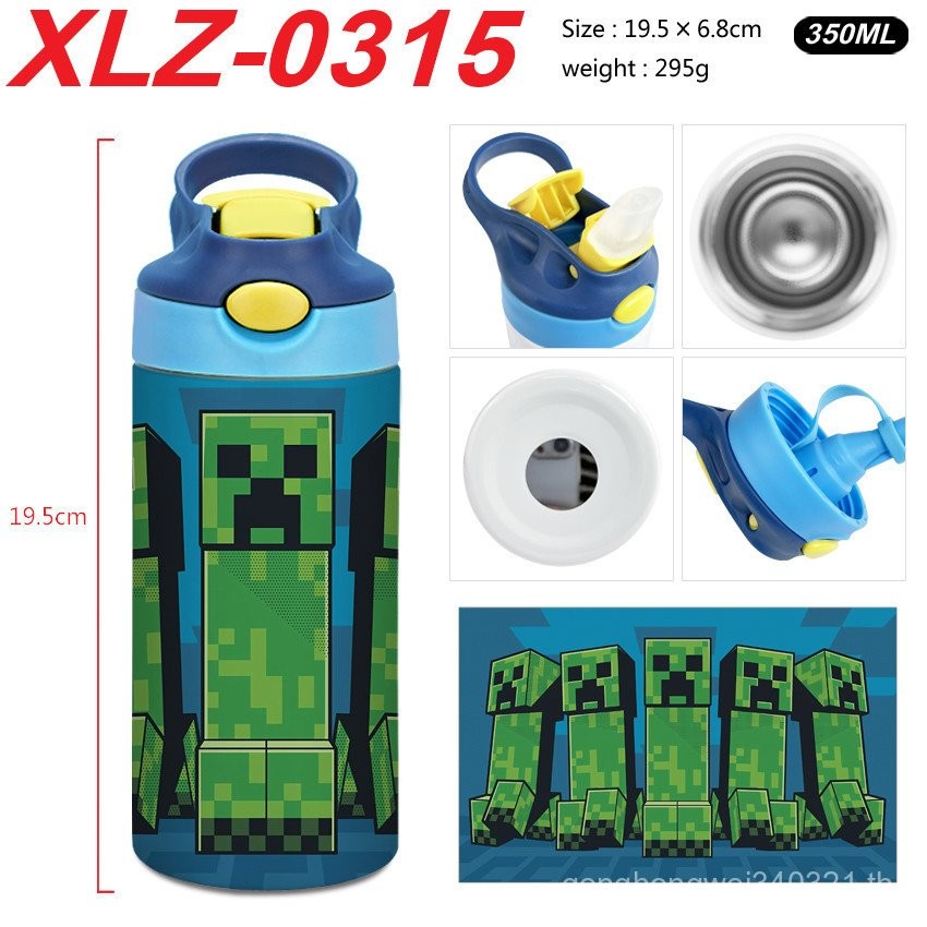 Breeze Cup Minecraft Game Cartoon Printed Thermal Cup for Boys and Girls Creative Stainless Steel Water Cup PNB2