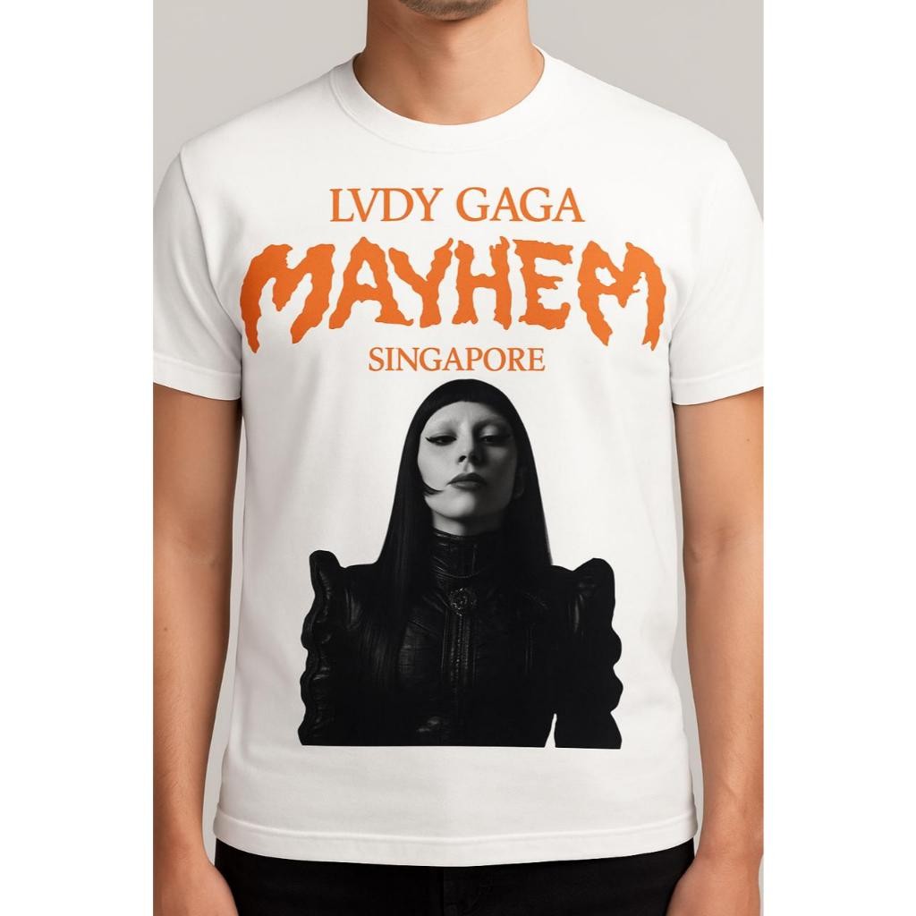 [ Cotton] เสื้อยืด Lady Gaga Mayhem