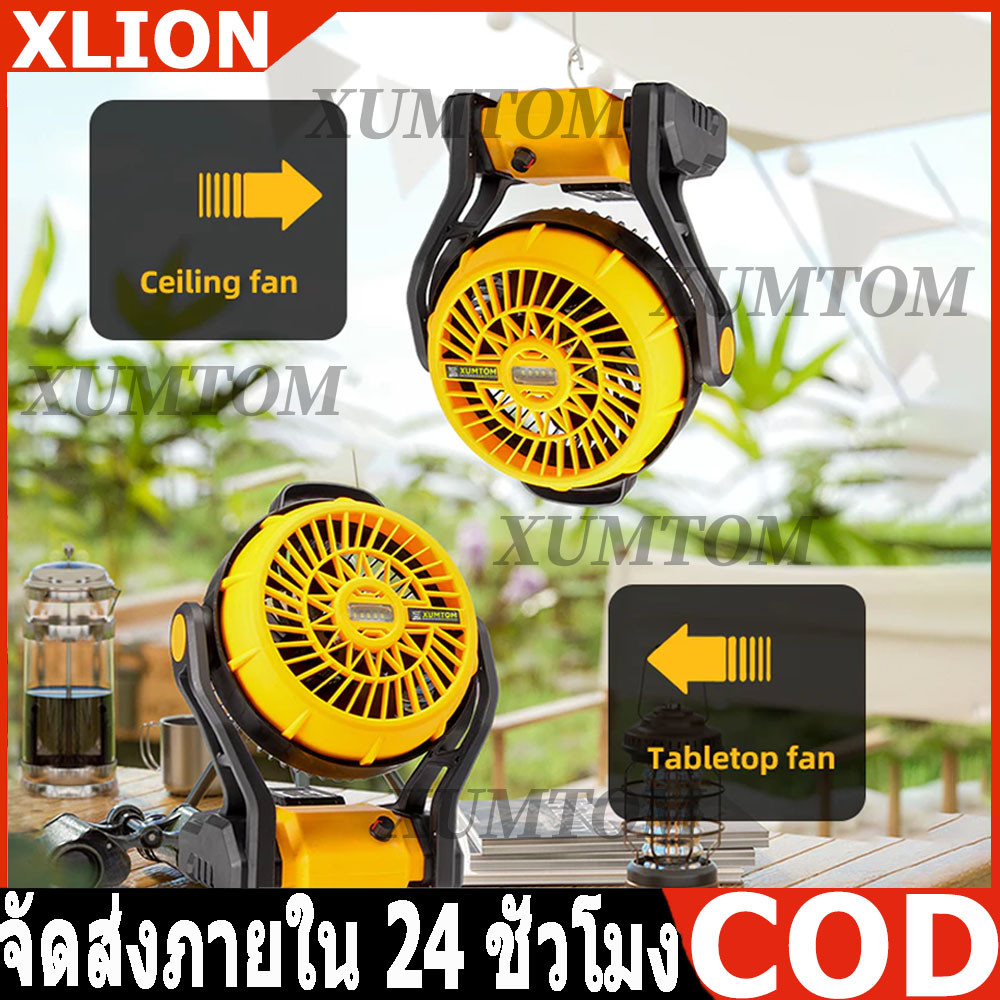 🔥พัดลมไฟฟ้า XUMTOM🔥 พัดลมเด็กแบบพกพา พัดลมUSB พัดลมตั้งโต๊ะ ⚡พลังงานแบตเตอรี่⚡ 12 นิ้ว พกพาได้  (เหม