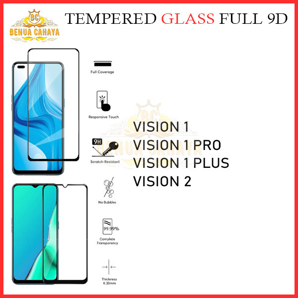TEMPERED GLASS ITEL VISION 1 PRO VISION 1 PLUS VISION 2 A49 A48 A50 TEMPERED GLASS FULL 9D FULL COVE
