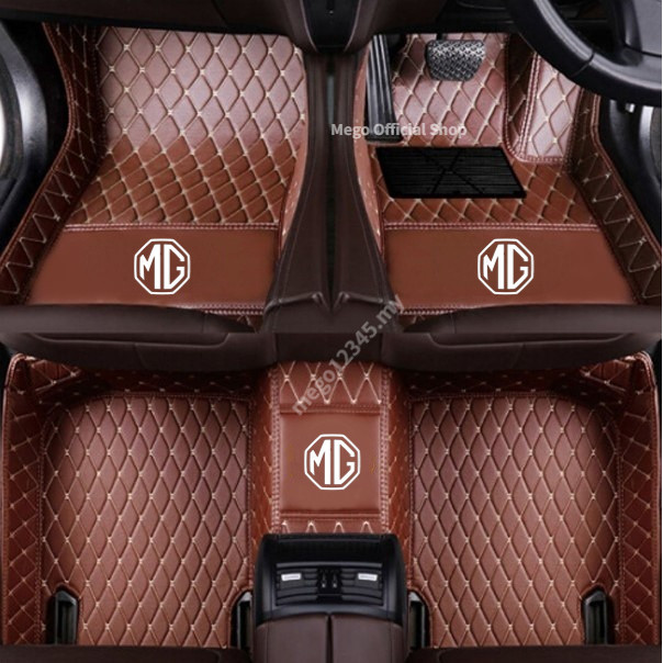 MG ZS MG6 MG7 MG GS ONE MULAN ไดรฟ์ขวา RHD เสื่อรถหนังพรมปูพื้นรถยนต์พรมรถหนังพรมปูพื้นรถยนต์