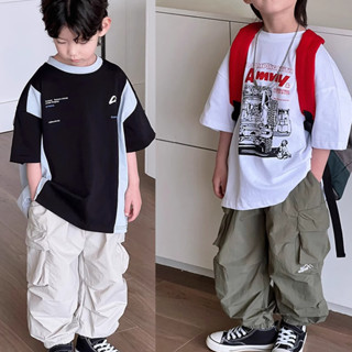 กางเกงเด็กขายาว สไตล์สปอร์ต ใส่คล่องตัว