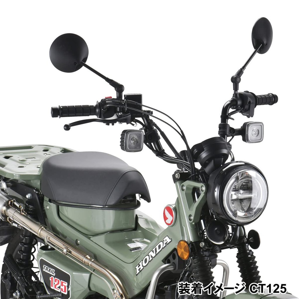 【DRC 161 Folding Off-Road Mirror 10mm (Right/Left) F7492】กระจกมอเตอร์ไซค์ พับได้ ทรงกลม สำหรับ ราคา ถูกที่สุด ดีลบีเคเค แกลเลอรีภาพที่ 7
