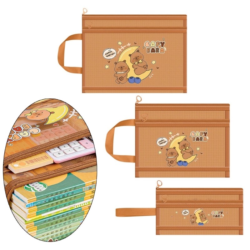 XI A4 A 5 A6 เอกสาร Organiser Capybara แฟ้มโฟลเดอร์กระเป๋าเอกสารแฟ้ม Organiser