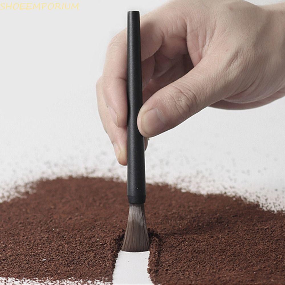 โรคระบาด แปรงเครื่องบดกาแฟ, ที่จับป้องกันการลื่นไถลพลาสติกแปรงทําความสะอาดผงกาแฟที่ทนทาน, แปรงรอยแยกกาแฟขนแข็ง|แปรงคาเฟ่