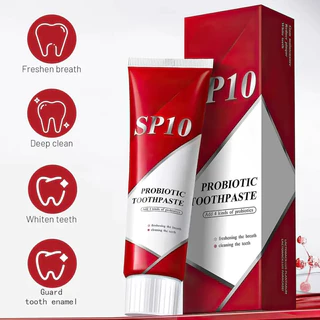 【ซื้อ 1 แถม 1】ยาสีฟัน COPHKSU SP10 โปรไบโอติก 100 กรัม ทำความสะอาดอย่างล้ำลึกและมีประสิทธิภาพ ขจัดคราบสกปรก