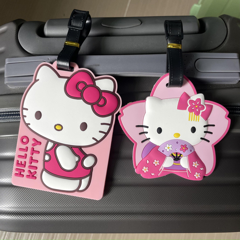 [ใหม่] การ์ตูน KT Cat Hello Kitty แท็กกระเป๋าเดินทาง/กระเป๋าเป้สะพายหลัง พร้อมป้ายชื่อ