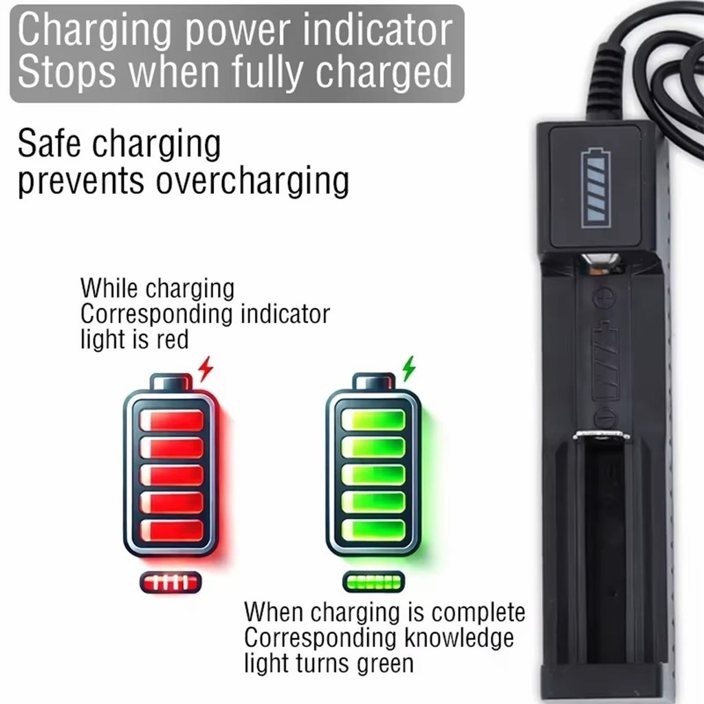 ของมาใหม่！เครื่องชาร์จถ่าน usb 3.7V รองรับถ่าน 18650 /17670/14500 แท่นชาร์จbattery - รูปที่ 5