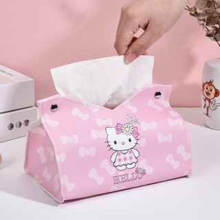 กล่องทิชชู่การ์ตูน Hello Kitty สำหรับเก็บทิชชู่ในห้องนั่งเล่…