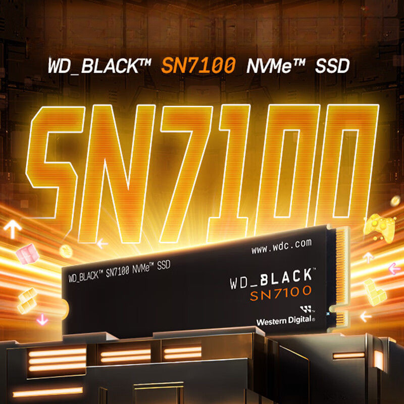 ไดรฟ์โซลิดสเตต WD/Western Digital SN7100 ขนาด 1TB 2TB 4TB SSD M.2 PCIe 4.0 สีดำ