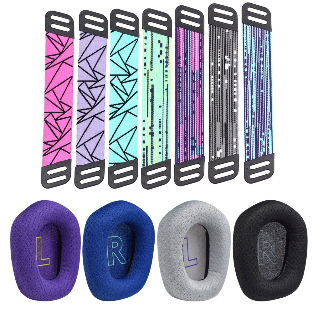 Professional Earpads Cushions สำหรับ Logitech G733 G335,แถบคาดศีรษะเปลี่ยนแผ่นรองหูฟังและแถบคาดศีรษะ