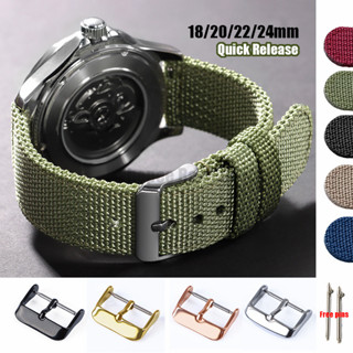 18มิลลิเมตร20มิลลิเมตร22มิลลิเมตร24มิลลิเมตรไนล่อนสายนาฬิกาด…