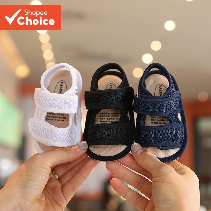 รองเท้าแตะเด็กฤดูร้อน 0-18 เดือน Soft Sole First Walkers ลื่น Unisex