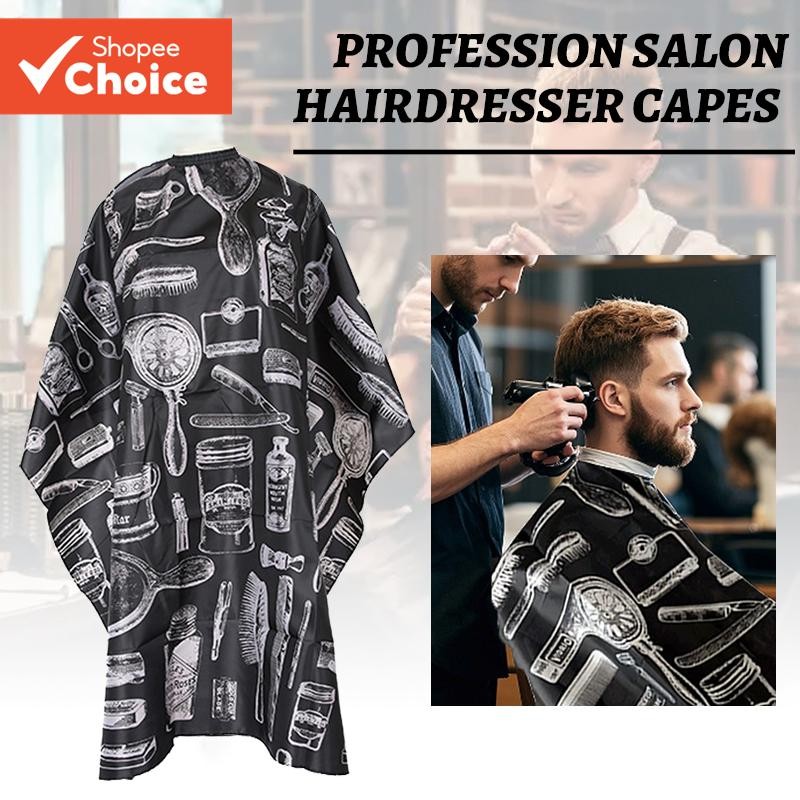 ผู้ใหญ่ Salon ช่างทําผม Capes Ap ron Hairdressing กันน้ํา Capes Perm ผ้าคลุมไหล่ตัดผมชุดตัดผม Cape ตัดผม Capes