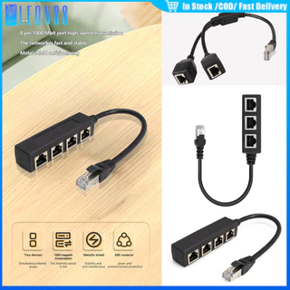 ของมาใหม่!Rj45 อะแดปเตอร์แยกสายเครือข่ายอินเตอร์เน็ต แยก1เป็น2/3/4พอร์ต รองรับ CAT5 CAT6 1 ตัวผู้
