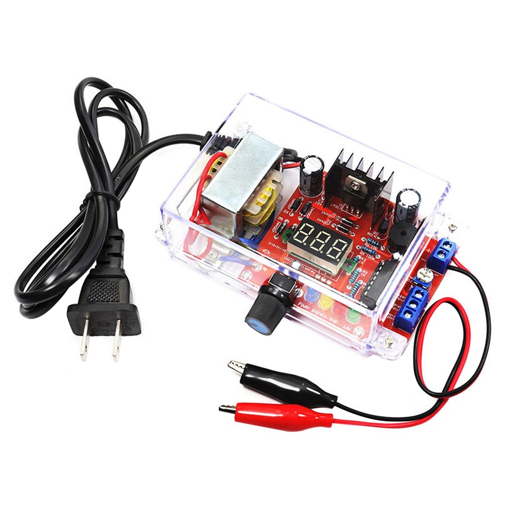[blesiya21] แรงดันไฟฟ้าควบคุมได้ 1.25V-12.5V DC แรงดันไฟฟ้าทนทานสะดวก LM317 DIY