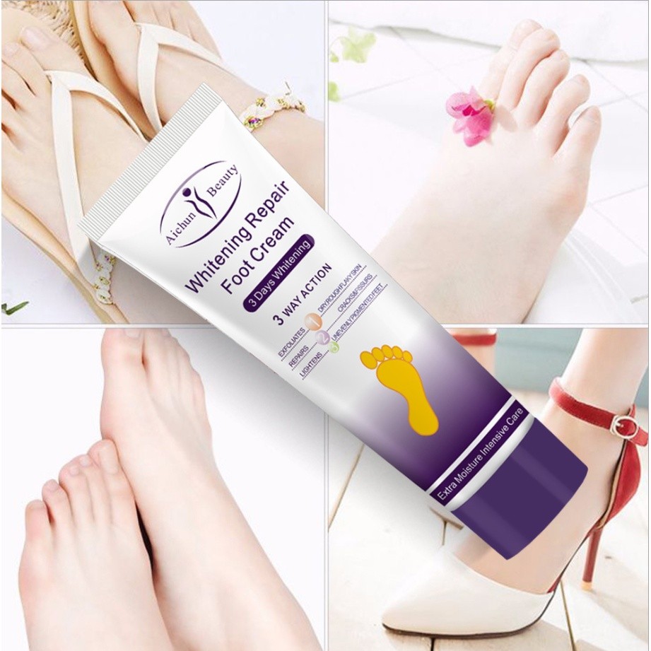 ส้นเท้าเรียบ พร้อมส่ง!! ครีมบำรุงรักษาส้นเท้าแตก Aichun Beauty