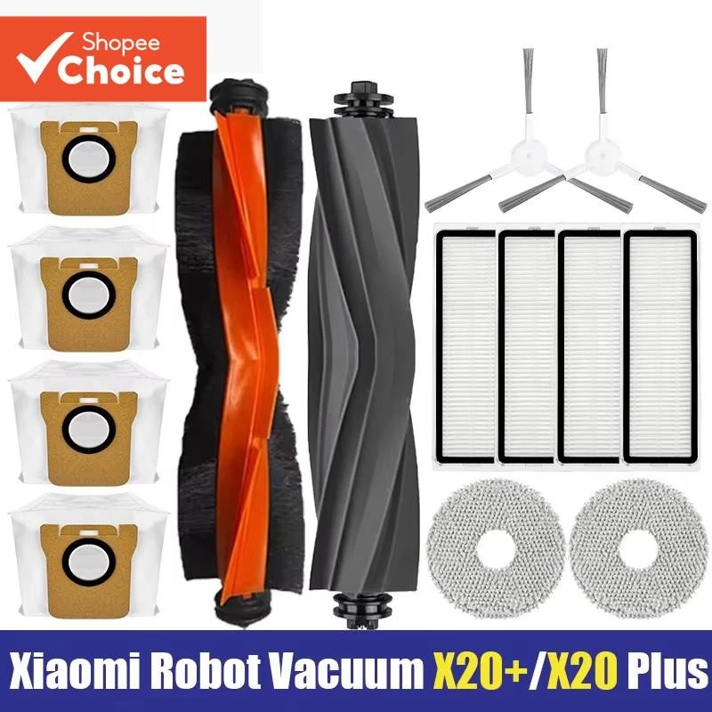 สําหรับ Xiaomi Robot Vacuum X20+ / X20 Plus / C102 ทําความสะอาดอุปกรณ์เสริมหลักแปรงด้านข้างกรอง Mop ฝุ่นกล่อง