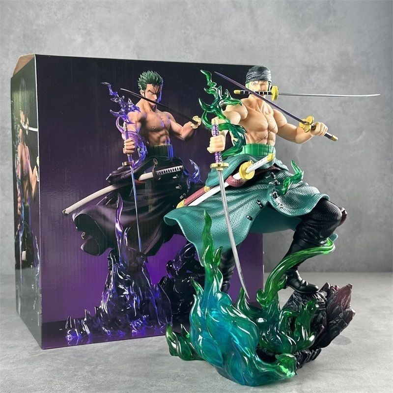 ✨[มารีน] เสื้อผ้าโซโร One Piece รูป One Piece รูป LX Zoro เครื่องประดับรุ่น Ronoa Zoro อะนิเมะ Merchandise รุ่นเครื่องประดับของขวัญ