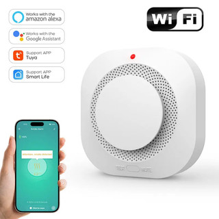 🔥พร้อมส่ง🔥Daytech smoke detector ไร้สาย เซ็นเซอร์ควัน เชื่อมต่อระบบเตือนภัย สําหรับบ้าน โรงงาน ร้านอาหาร WIFI