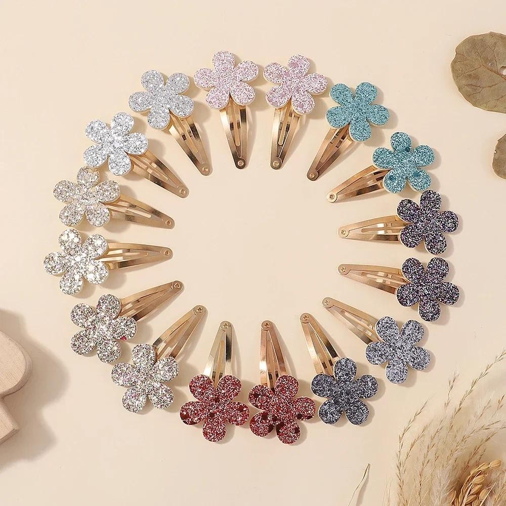 10/24 ชิ้นดอกไม้เงากระต่าย BB กิ๊บติดผมชุดสําหรับเด็กทารกน่ารัก Handmade Hairpins Barrettes Headwear เด็กอุปกรณ์เสริมผม