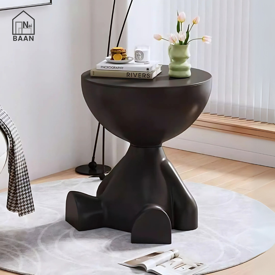 Naibaan โต๊ะข้างโซฟา มีที่เก็บของ  ขนาด 28x28x38 ซม.  ฝาด้านบนเปิดปิดได้  โต๊ะวางของ โต๊ะกาแฟ