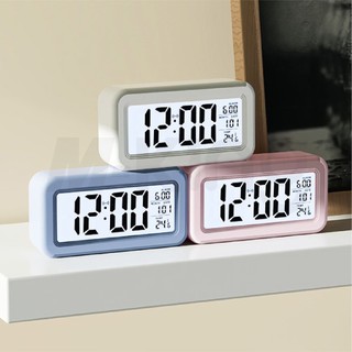 นาฬิกา KSD-210 LED ปลุกตั้งโต๊ะ นาฬิกาดิจิตอล แสดงวันที่ เดือน อุณหภูมิ จอ LED Alarm Clock