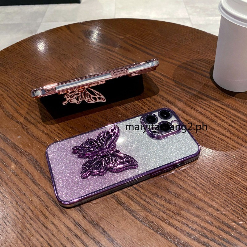 หรูหรา Creative สําหรับ Infinix Tecno Spark 20 20C 10 10C GO 2024 2023 PRO สมาร์ท 8 7 Hot 40i 40 30i 30 11 PRO Play หมายเหตุ 30 12 G96 ZERO 30 4G 5G วงเล็บแฟชั่นผีเสื้อขนาดเล็กโพธิ์ - รูปที่ 2