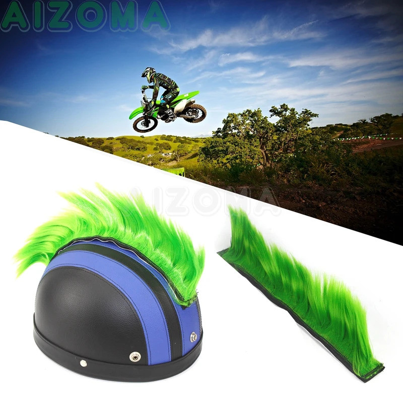 Dirt Racing Bike Mohawk Wig Helmet Punk Hair Ski Snowboard Paintball Bike Skateboard Race Helmets Mo
