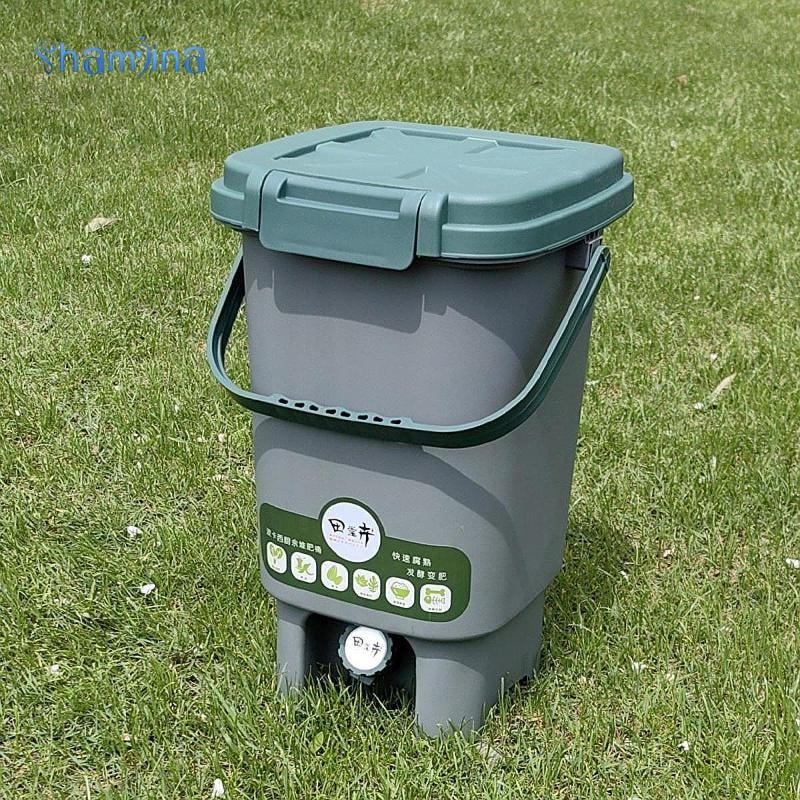 [Shamjina] [แชมจินอา] ถังหมักถังขยะปิดผนึกที่มีฝาปิดสวนปฏิบัติลานกล่องหมักสําหรับสนามหลังบ้านกลางแจ้งระเบียงครัวเรือนฟาร์ม - รูปที่ 2