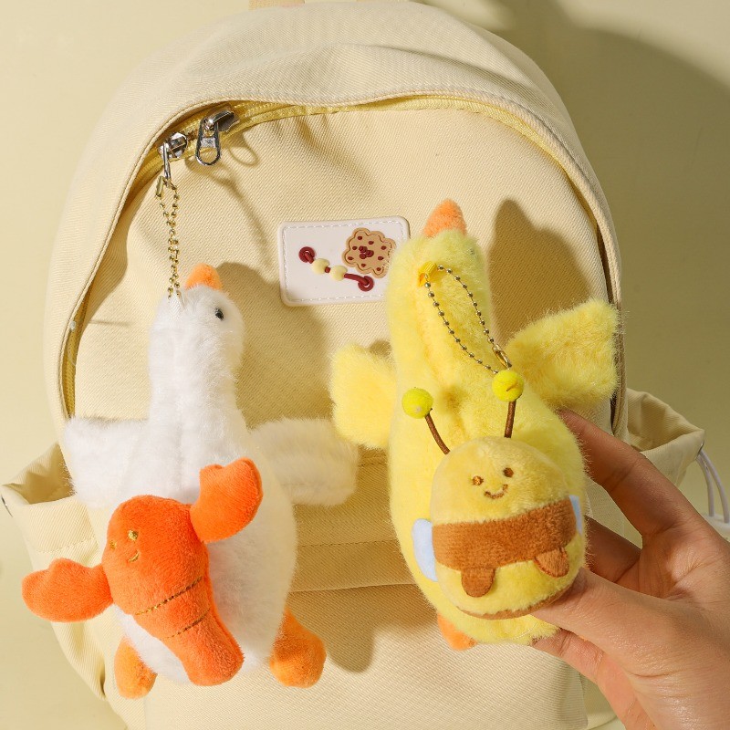 [ แฟชั่น ]พวงกุญแจตุ๊กตาเป็ดน้อยน่ารัก-ของขวัญวันเกิดเพื่อน-การ์ตูนดึงตุ๊กตาที่เก็บกุญแจ-แฟชั่น,สร้างสรรค์, น่ารัก-กระเป๋า,รถพวงกุญแจแขวนอุปก - รูปที่ 2