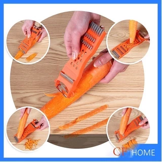DZB HOME มีดปอกผลไม้ ที่ขูดมะละกอ เครื่องตัดผักเอนกประสงค์ แบบหนา 5in1 พร้อมส่ง
