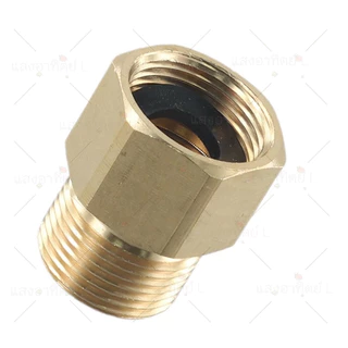 อะแดปเตอร์ข้อต่อเชื่อมต่อ ทองเหลือง M22 เกลียวตัวผู้ 15มม. สําหรับข้อต่อเครื่องฉีดน้ําแรงดันสูง ข้อต่อแปลงเกลียว