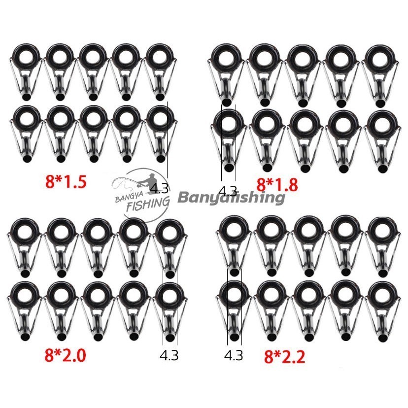 ทิปท็อป ปลายไกด์ ไกด์คันเบ็ดตกปลา ปลายไกด์คันเบ็ด ไกด์ซ่อมคันเบ็ด อุปกรณ์ตกปลา - รูปที่ 3