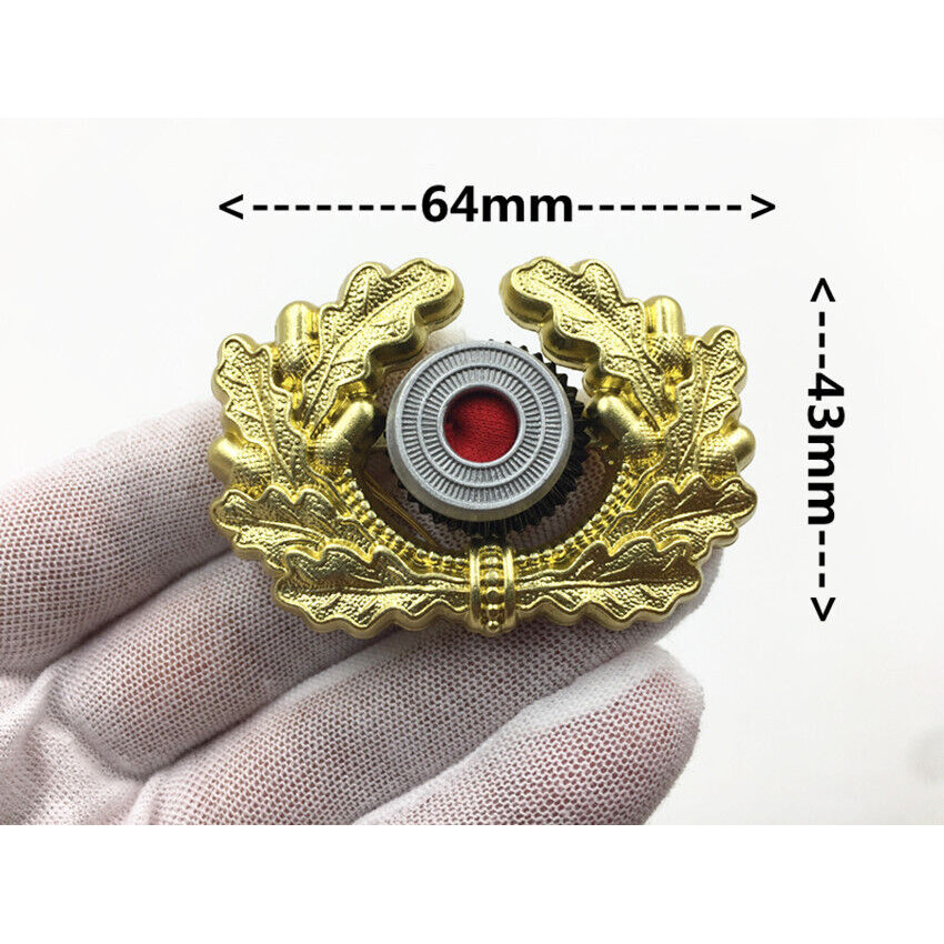 WWII WW2 GERMAN ARMY PANZER UNIFORM WREATH COCKADE VISOR ทหารหมวก BADGE